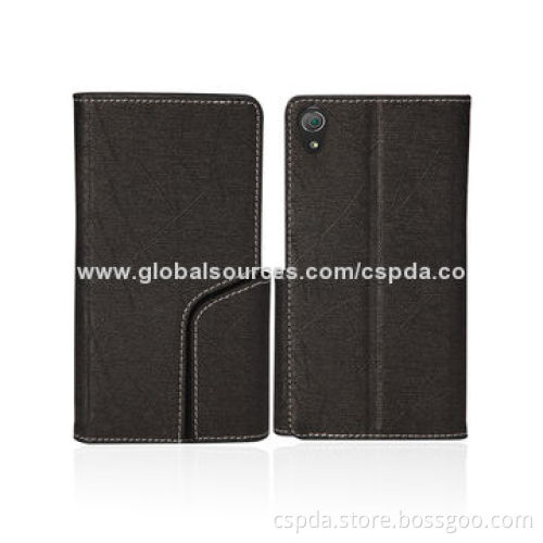 2014 PU Leather Mobile Phone Cases for Sony Xperia Z2 with Wallet Design and Nice Clasp